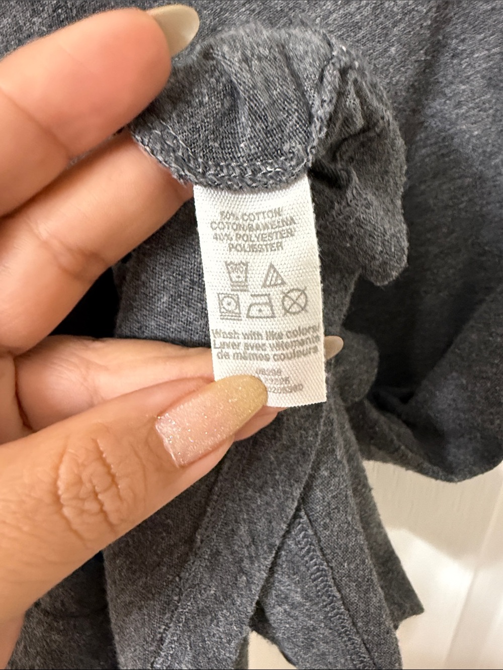 La senza casual grey short sleeve T-shirt dress size M - Picture 3 of 5
